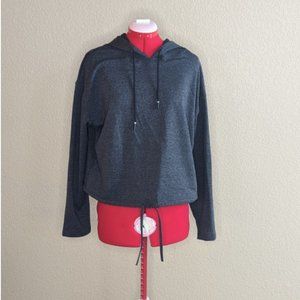R. Sofia fleece up charcoal heather hoodie